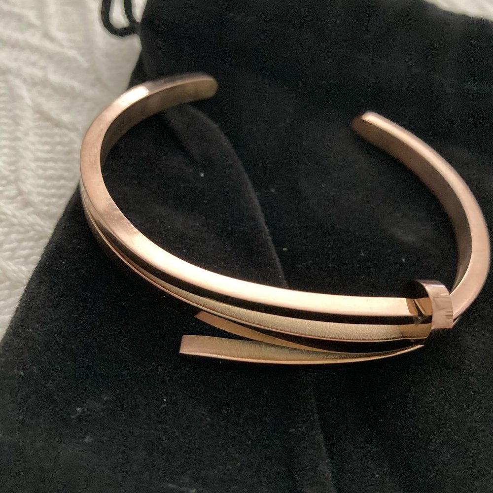 STAINLESS STEEL nail cuff bracelet